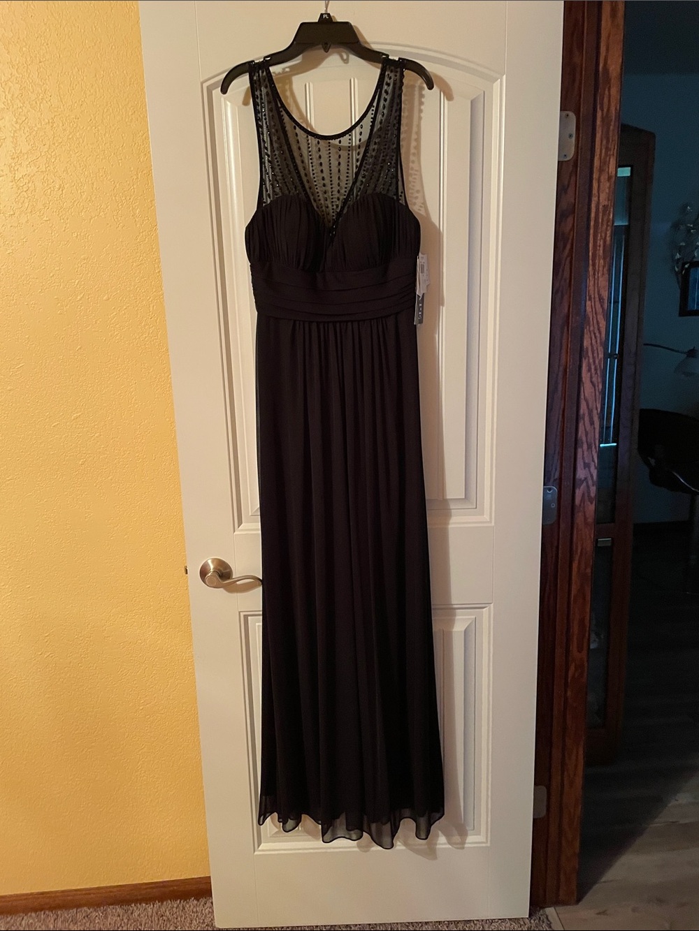 Xscape NWT Beaded Illusion Gown #6004